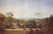 Henry Gritten Melbourne from the Botanical Gardens oil on canvas